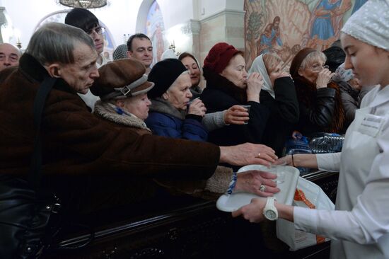 Patriarchal service on the Eve of Theophany in Cathedral of Christ the Savior