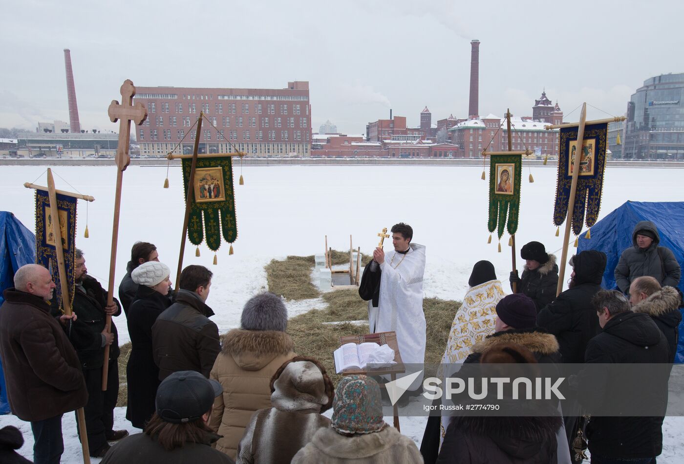Getting ready for Theophany celebration