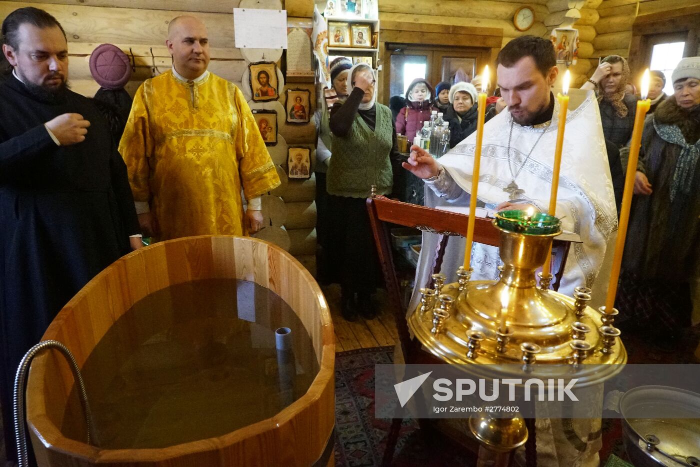 Getting ready for Theophany celebration