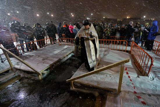 Epiphany celebrated in Russian regions