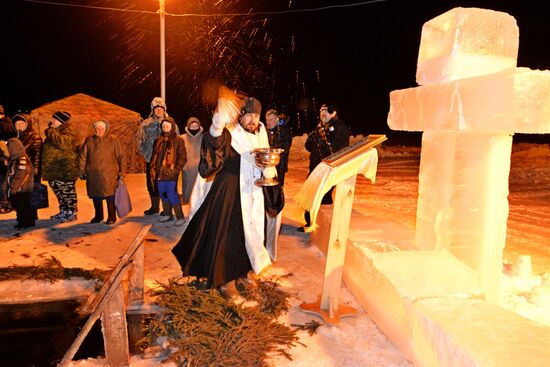 Getting ready for Theophany celebration
