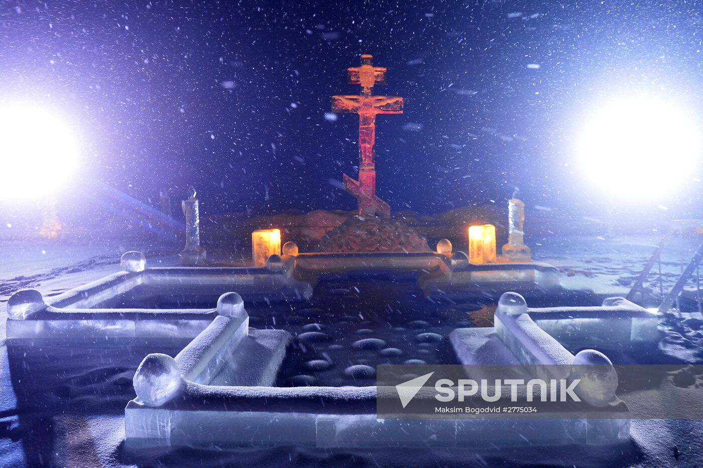 Epiphany celebrated in Russian regions
