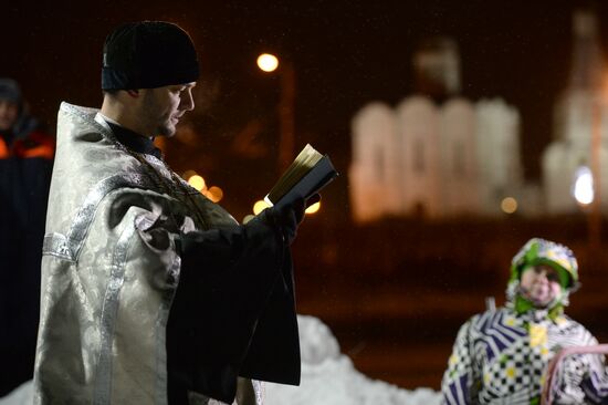 Epiphany celebrated in Russian regions