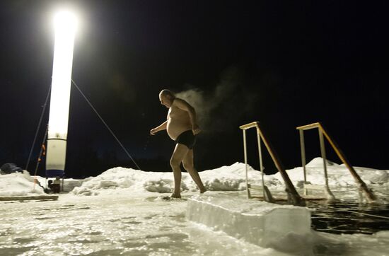 Epiphany celebrated in Russian regions