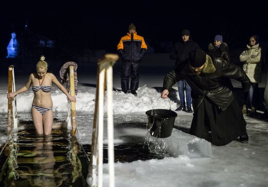 Epiphany celebrated in Russian regions