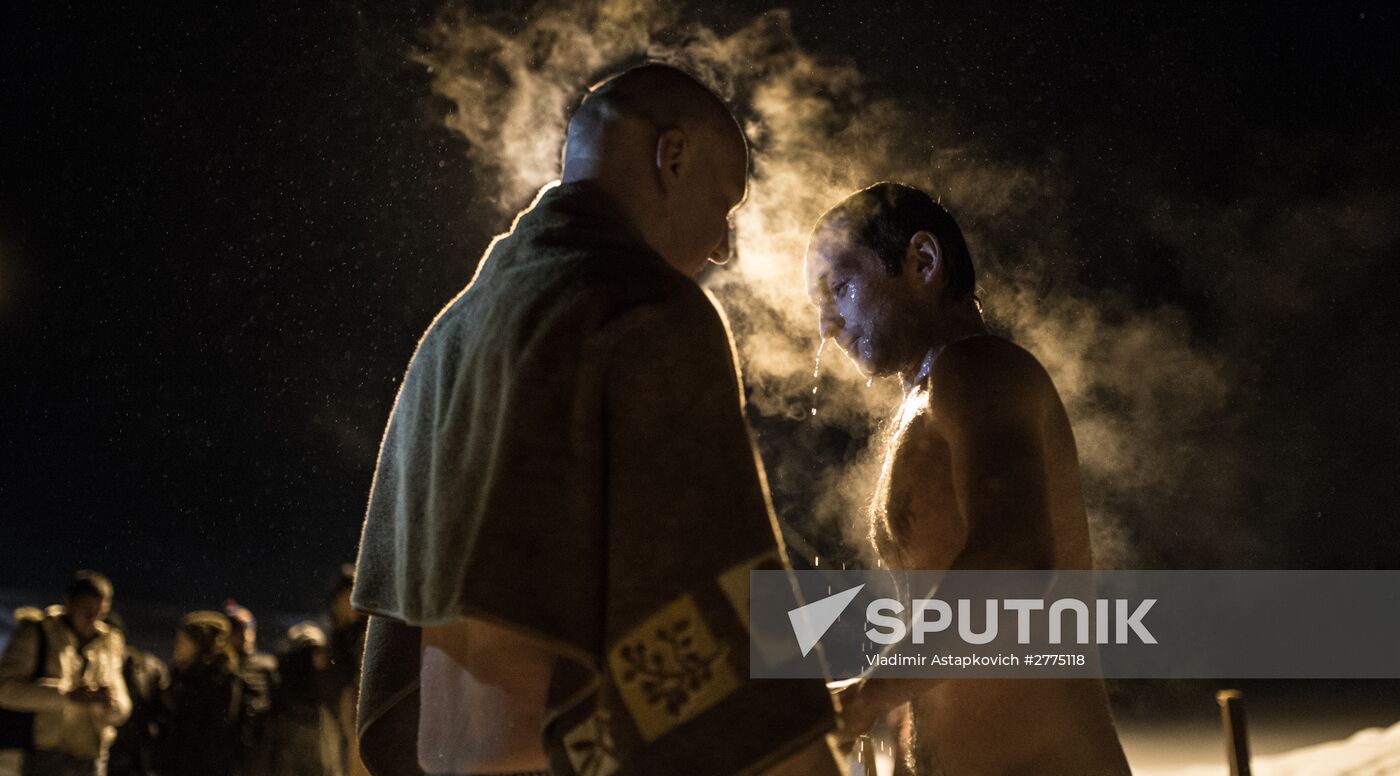 Epiphany celebrated in Russian regions