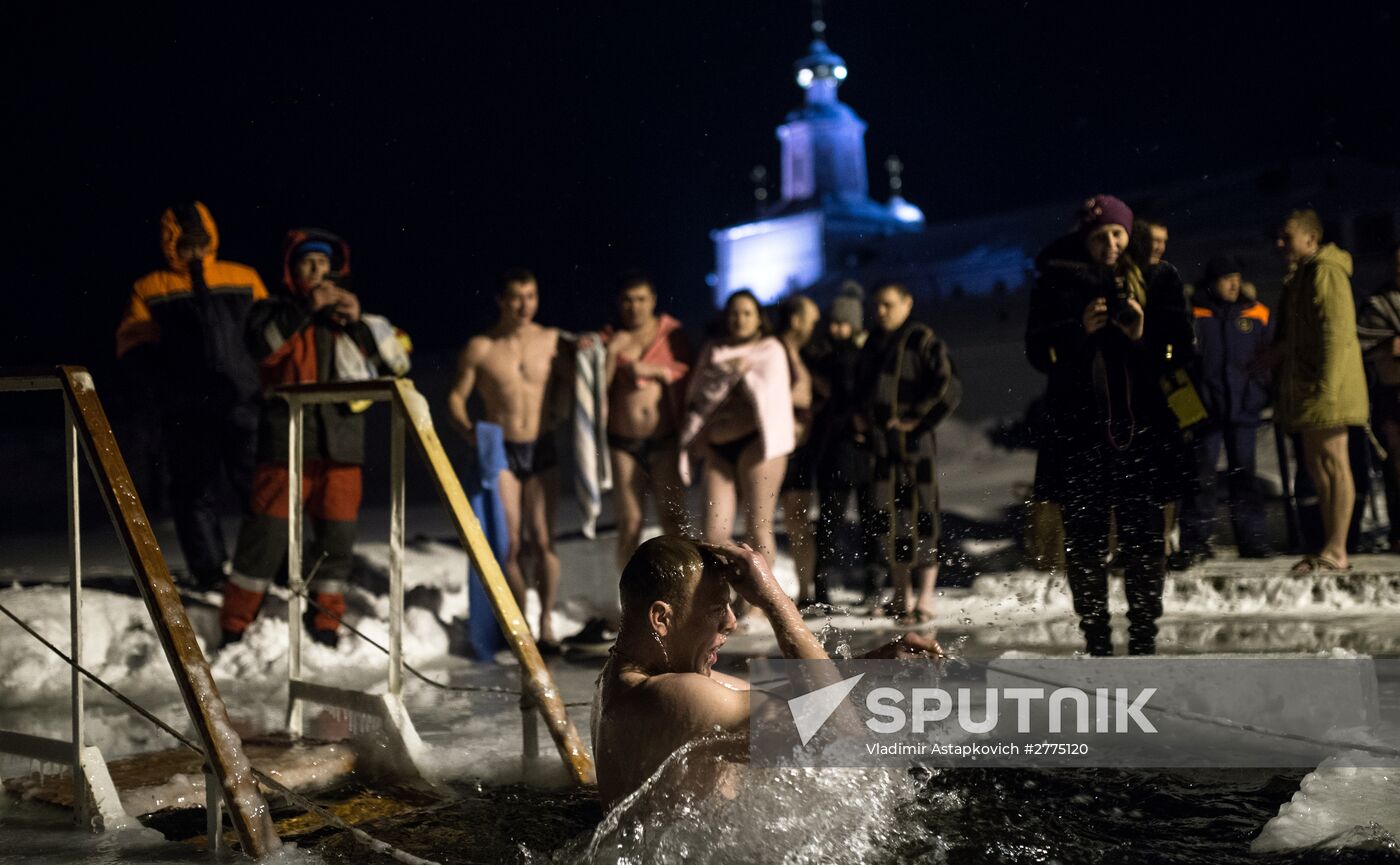 Epiphany celebrated in Russian regions