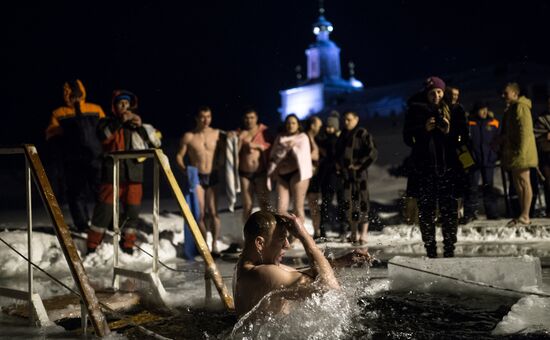 Epiphany celebrated in Russian regions