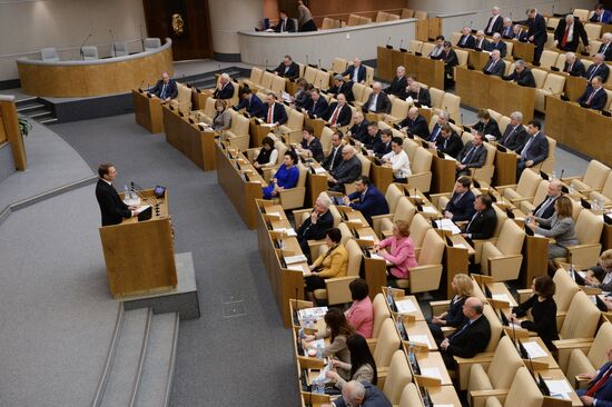 Plenary meeting of the State Duma of the Russian Federation