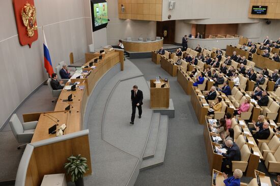 Plenary meeting of the State Duma of the Russian Federation