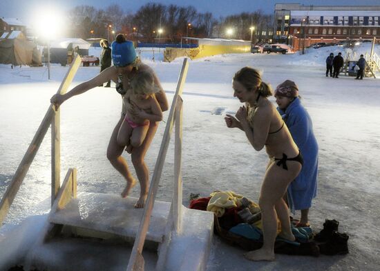 Epiphany celebrated in Russian regions