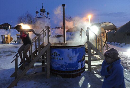 Epiphany celebrated in Russian regions