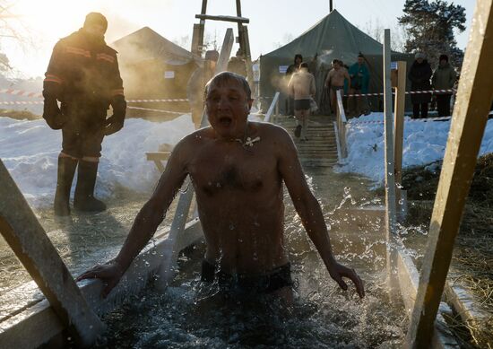 Epiphany celebrated in Russian regions