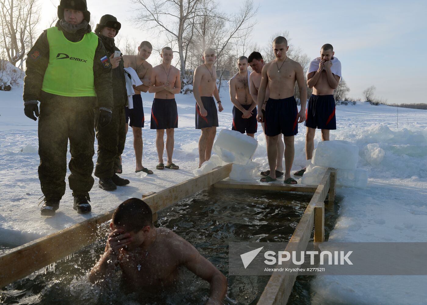 Epiphany celebrated in Russian regions