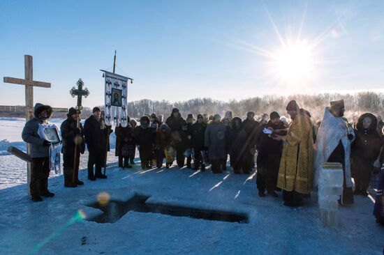 Epiphany celebrated in Russian regions
