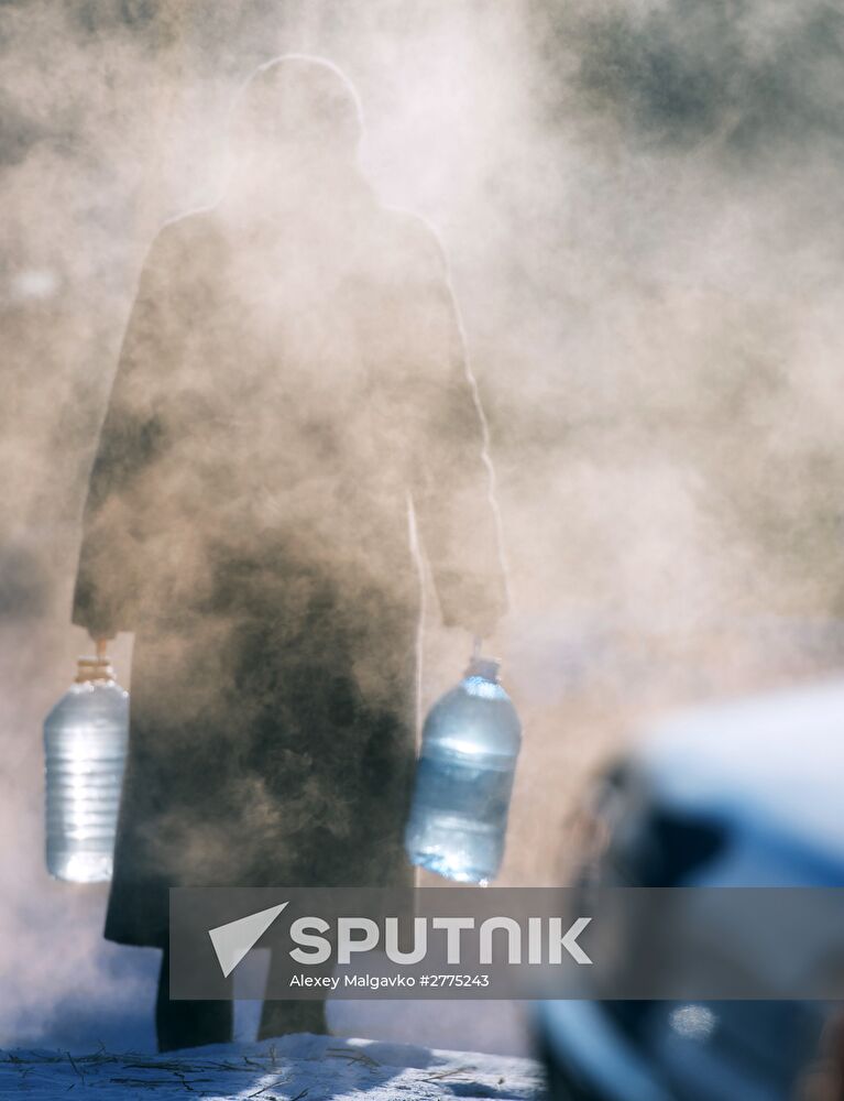 Epiphany celebrated in Russian regions