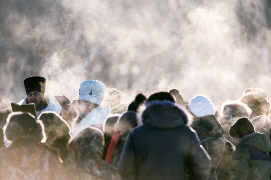 Epiphany celebrated in Russian regions