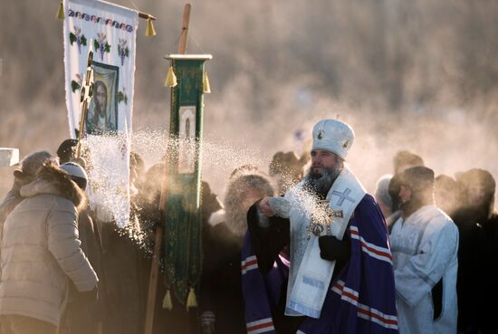 Epiphany celebrated in Russian regions