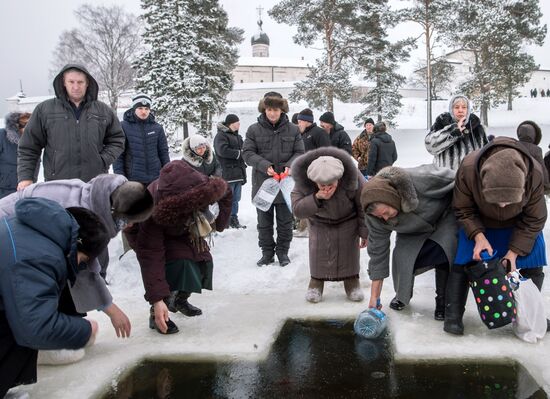 Epiphany celebrated in Russian regions