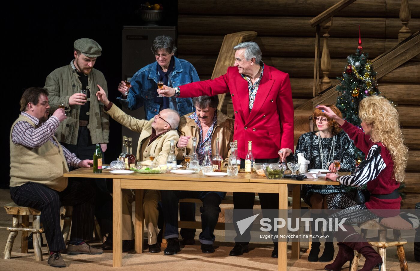 Dress rehearsal of 'Energetic People' at Mossovet Theatre