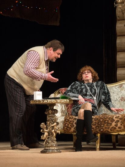 Dress rehearsal of 'Energetic People' at Mossovet Theatre