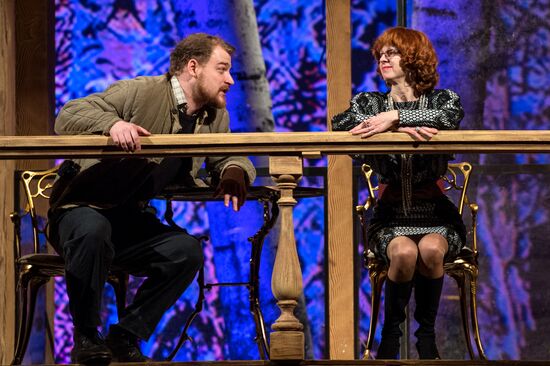 Dress rehearsal of 'Energetic People' at Mossovet Theatre