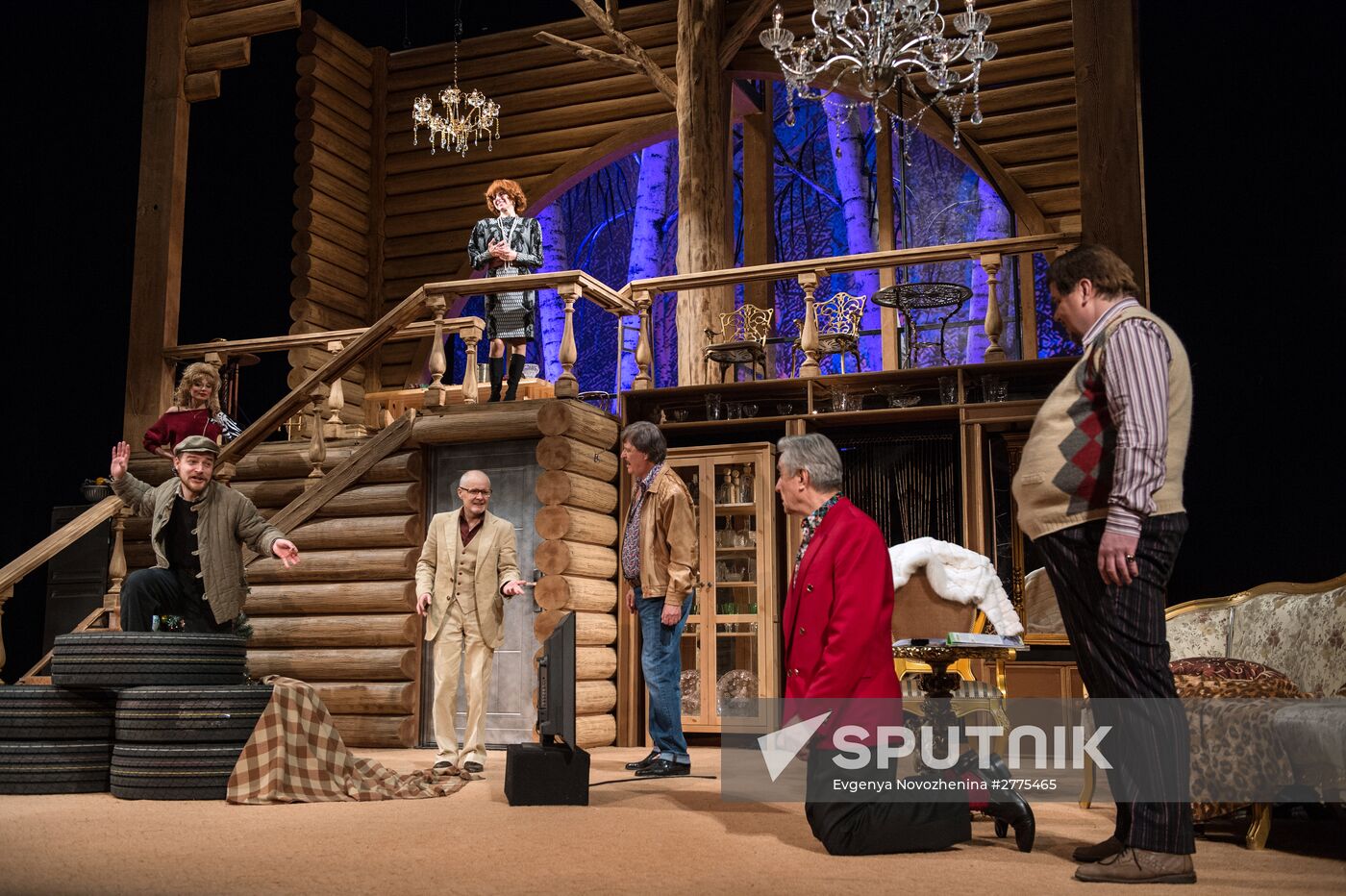 Dress rehearsal of 'Energetic People' at Mossovet Theatre