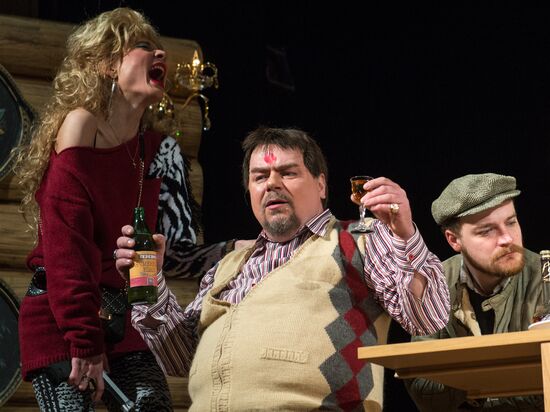 Dress rehearsal of 'Energetic People' at Mossovet Theatre