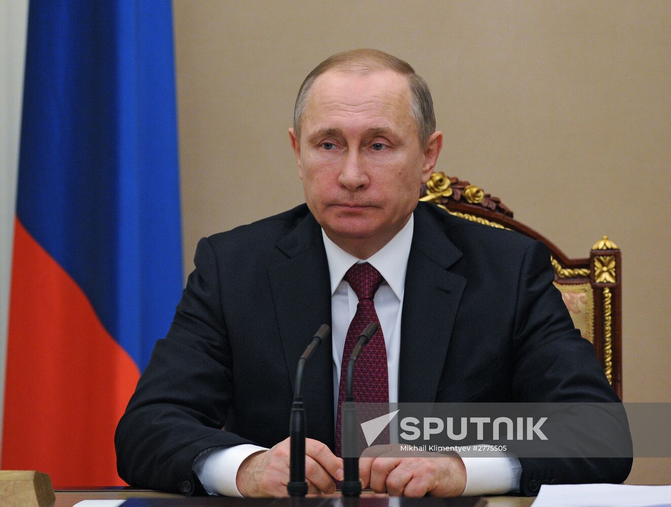 Vladimir Putin holds meeting in Kremlin