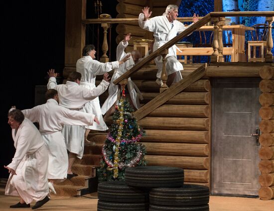 Dress rehearsal of 'Energetic People' at Mossovet Theatre
