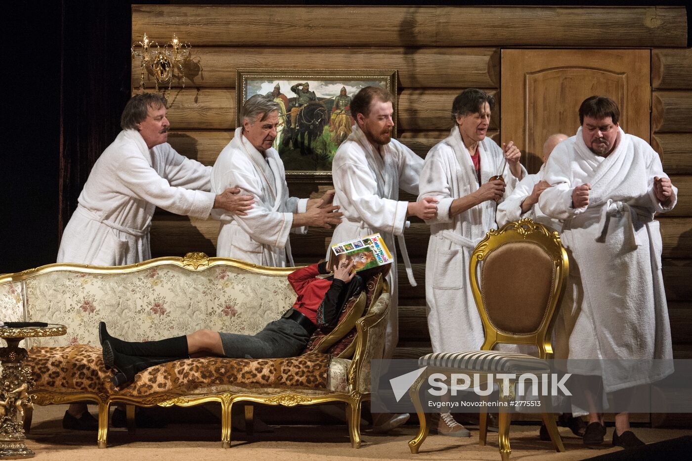 Dress rehearsal of 'Energetic People' at Mossovet Theatre