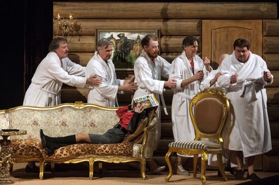 Dress rehearsal of 'Energetic People' at Mossovet Theatre