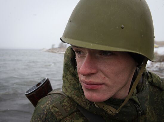 Combat engineer units exercise in Russian cities
