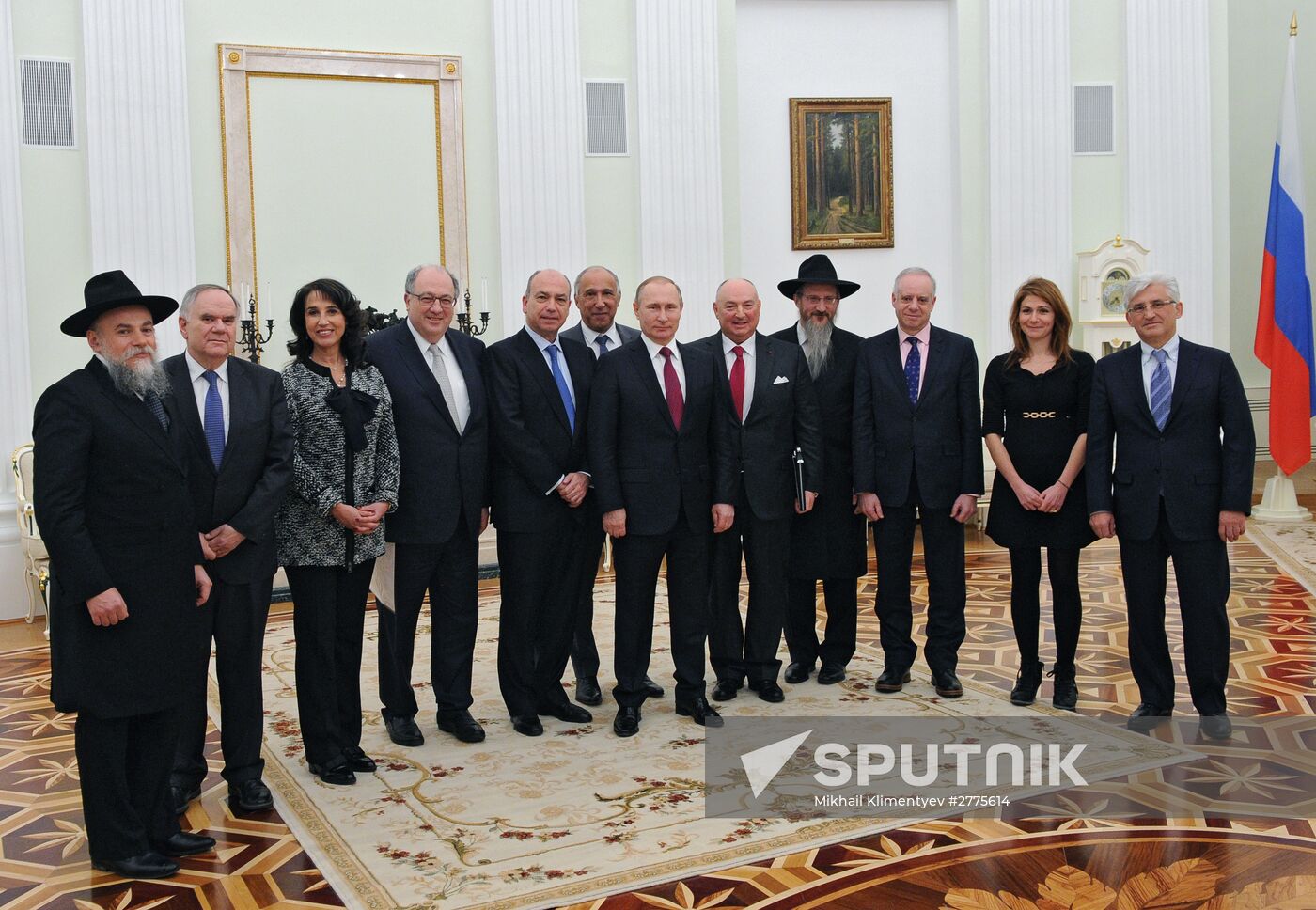 President Vladimir Putin meets with representatives of European Jewish Congress