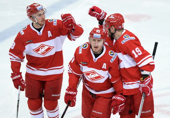 Hockey. KHL. Spartak vs Sibir