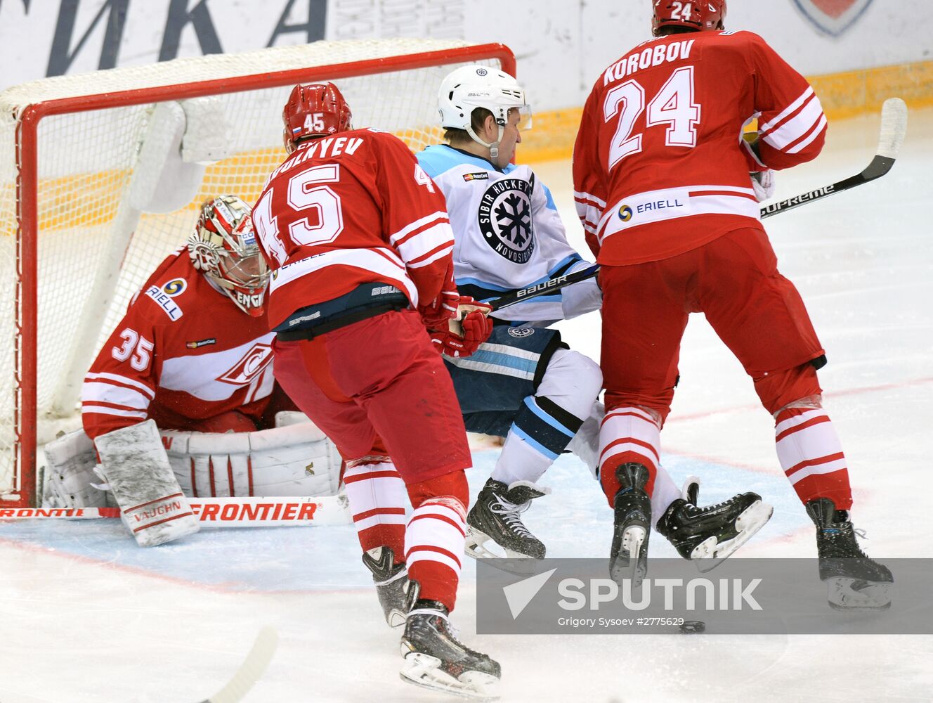 Hockey. KHL. Spartak vs Sibir
