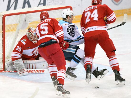 Hockey. KHL. Spartak vs Sibir