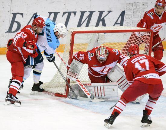 Hockey. KHL. Spartak vs Sibir