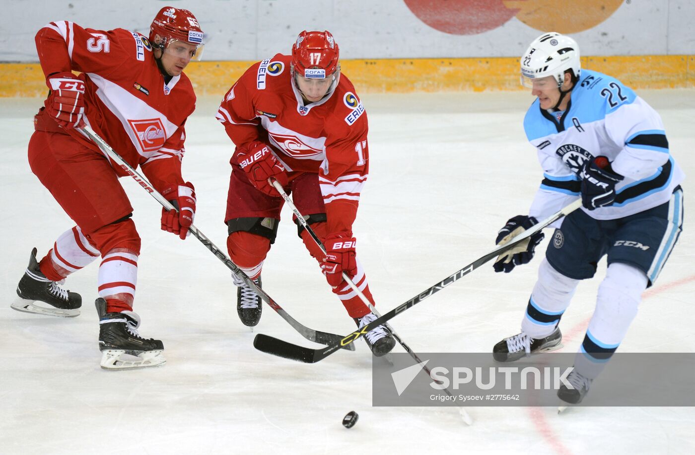 Hockey. KHL. Spartak vs Sibir