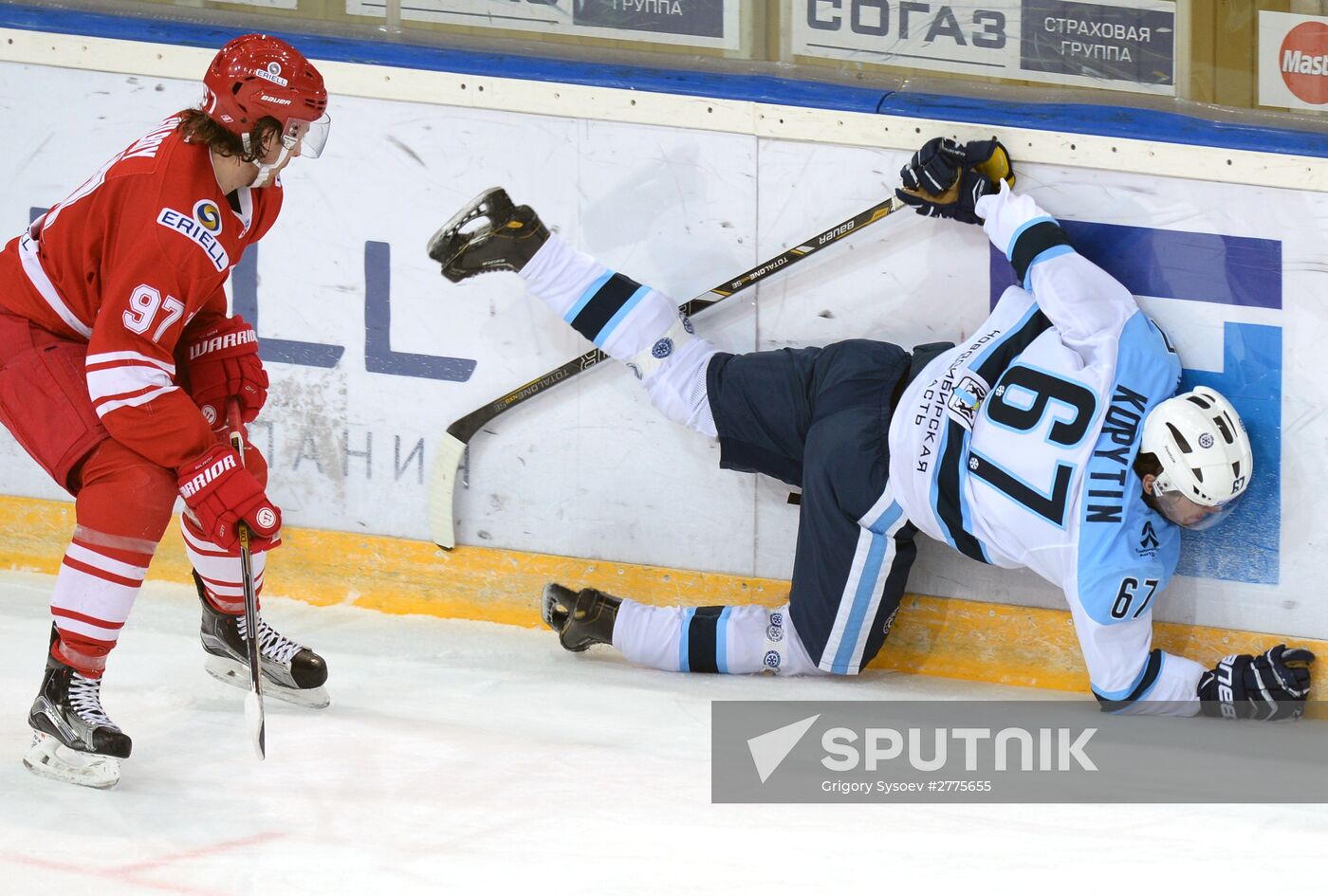 Hockey. KHL. Spartak vs Sibir