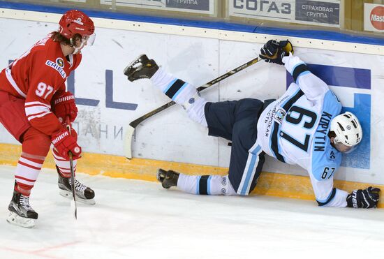 Hockey. KHL. Spartak vs Sibir