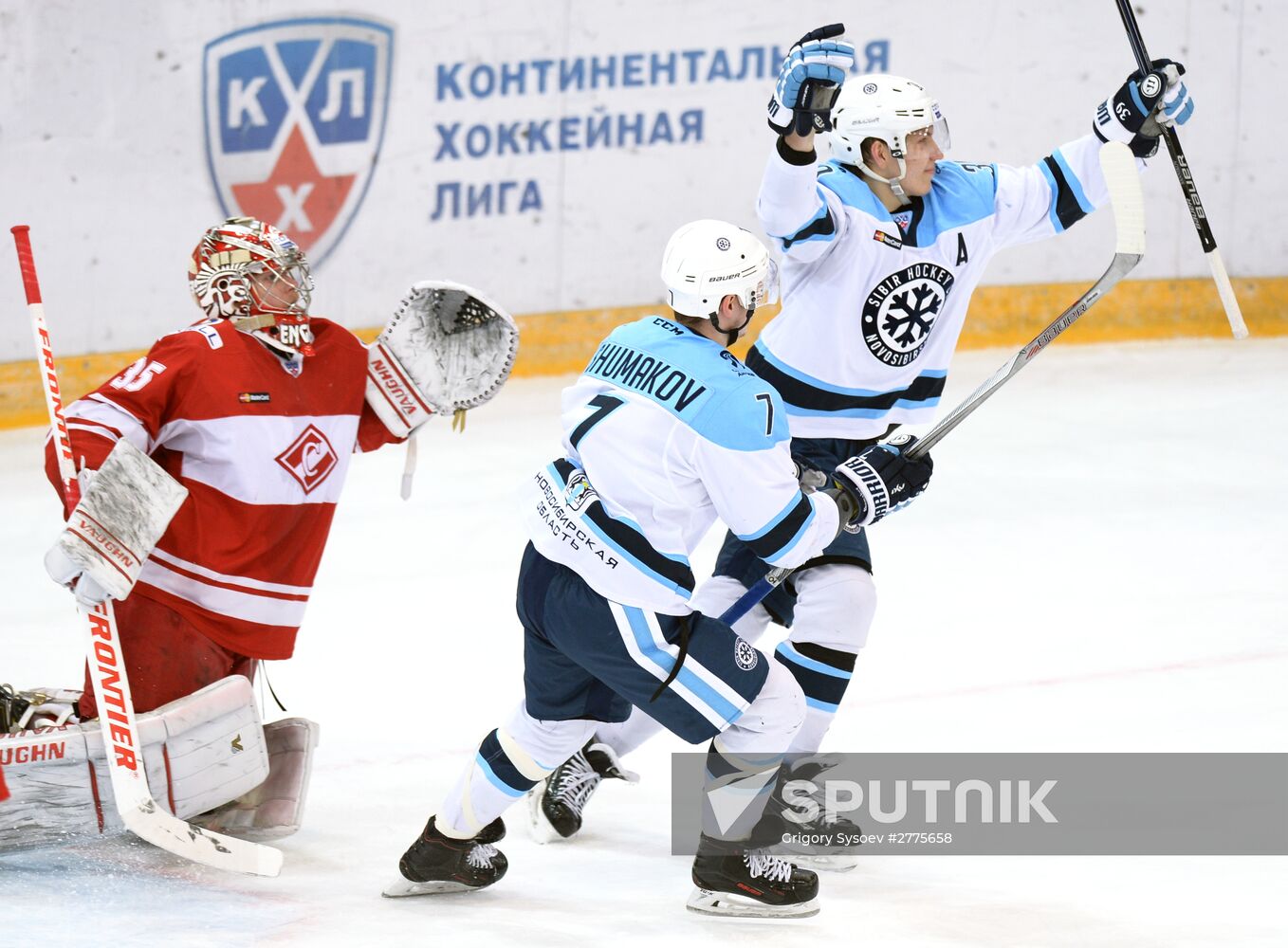 Hockey. KHL. Spartak vs Sibir