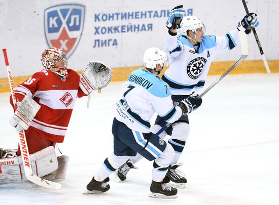Hockey. KHL. Spartak vs Sibir