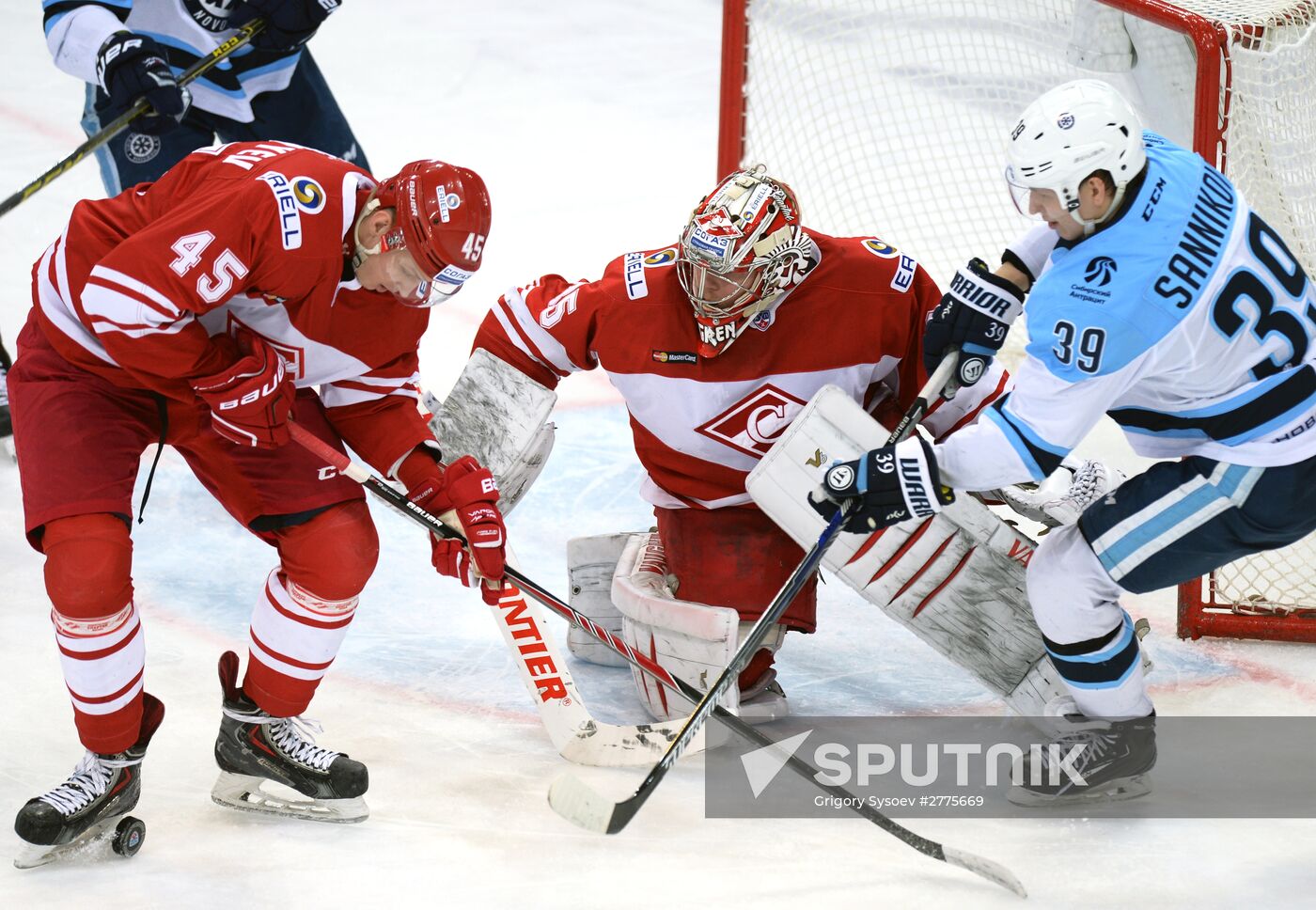 Hockey. KHL. Spartak vs Sibir