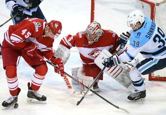 Hockey. KHL. Spartak vs Sibir
