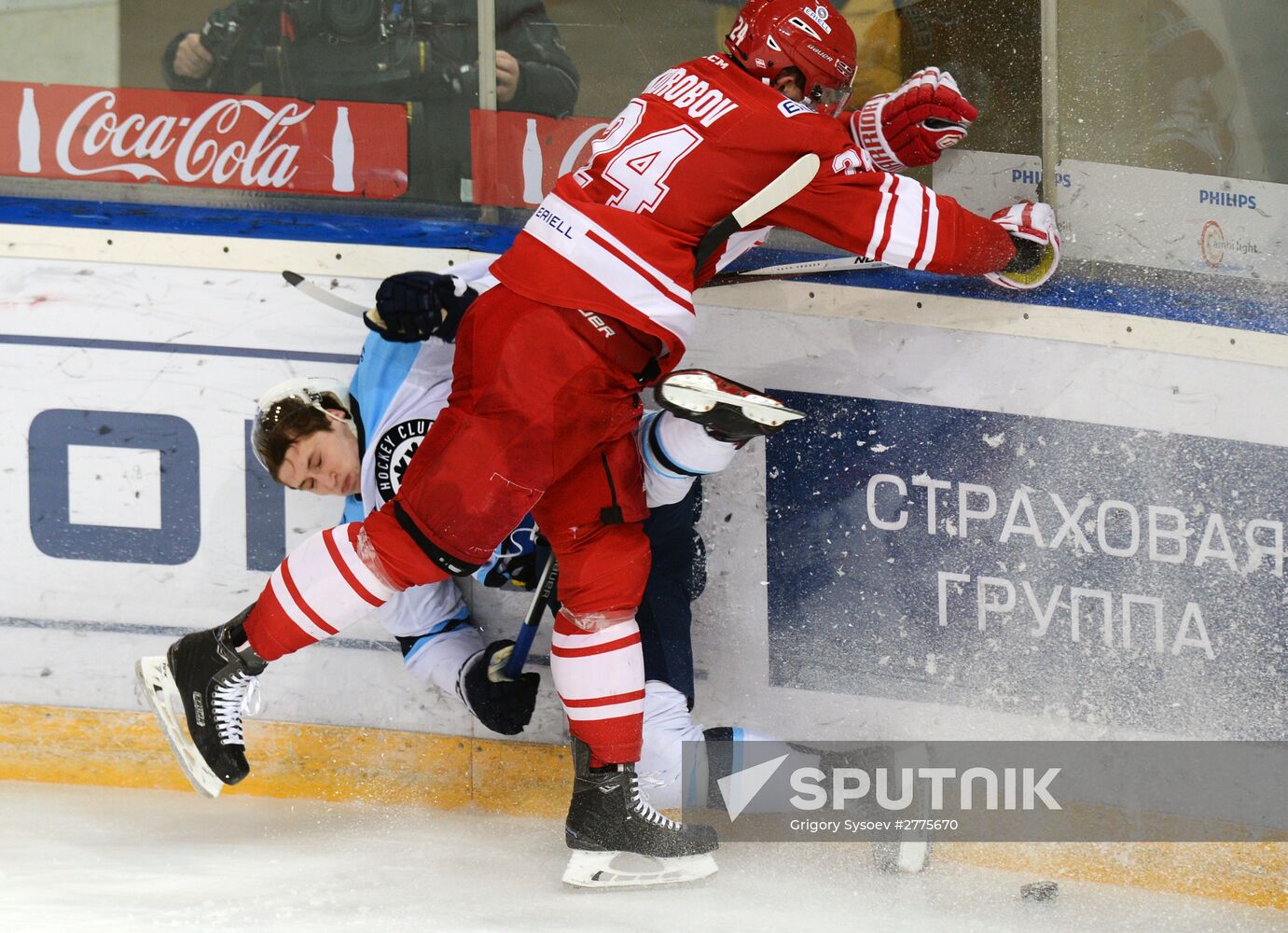 Hockey. KHL. Spartak vs Sibir