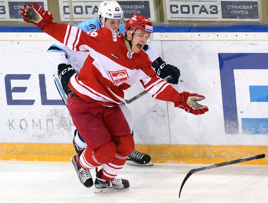 Hockey. KHL. Spartak vs Sibir
