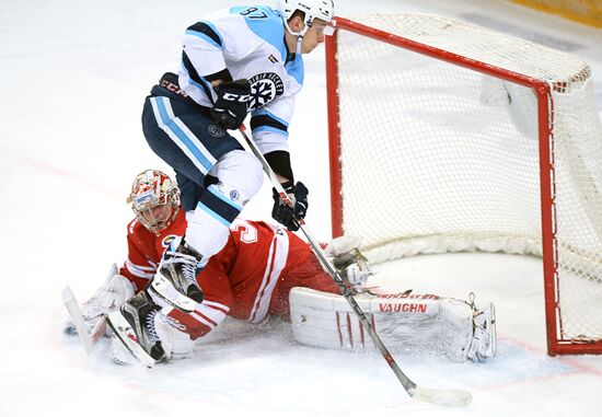 Hockey. KHL. Spartak vs Sibir