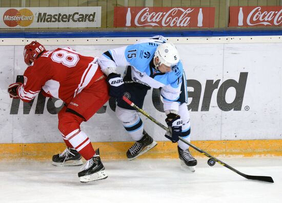 Hockey. KHL. Spartak vs Sibir
