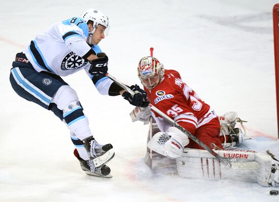 Hockey. KHL. Spartak vs Sibir